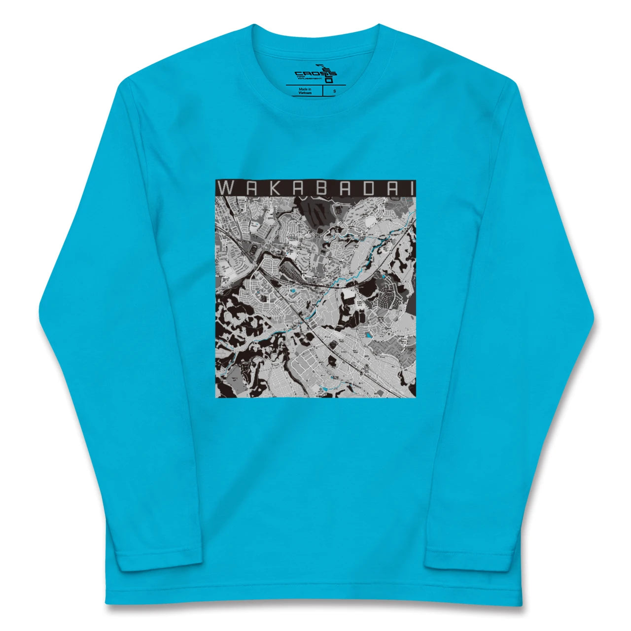 【若葉台(神奈川県)】地図柄ロングスリーブTシャツ