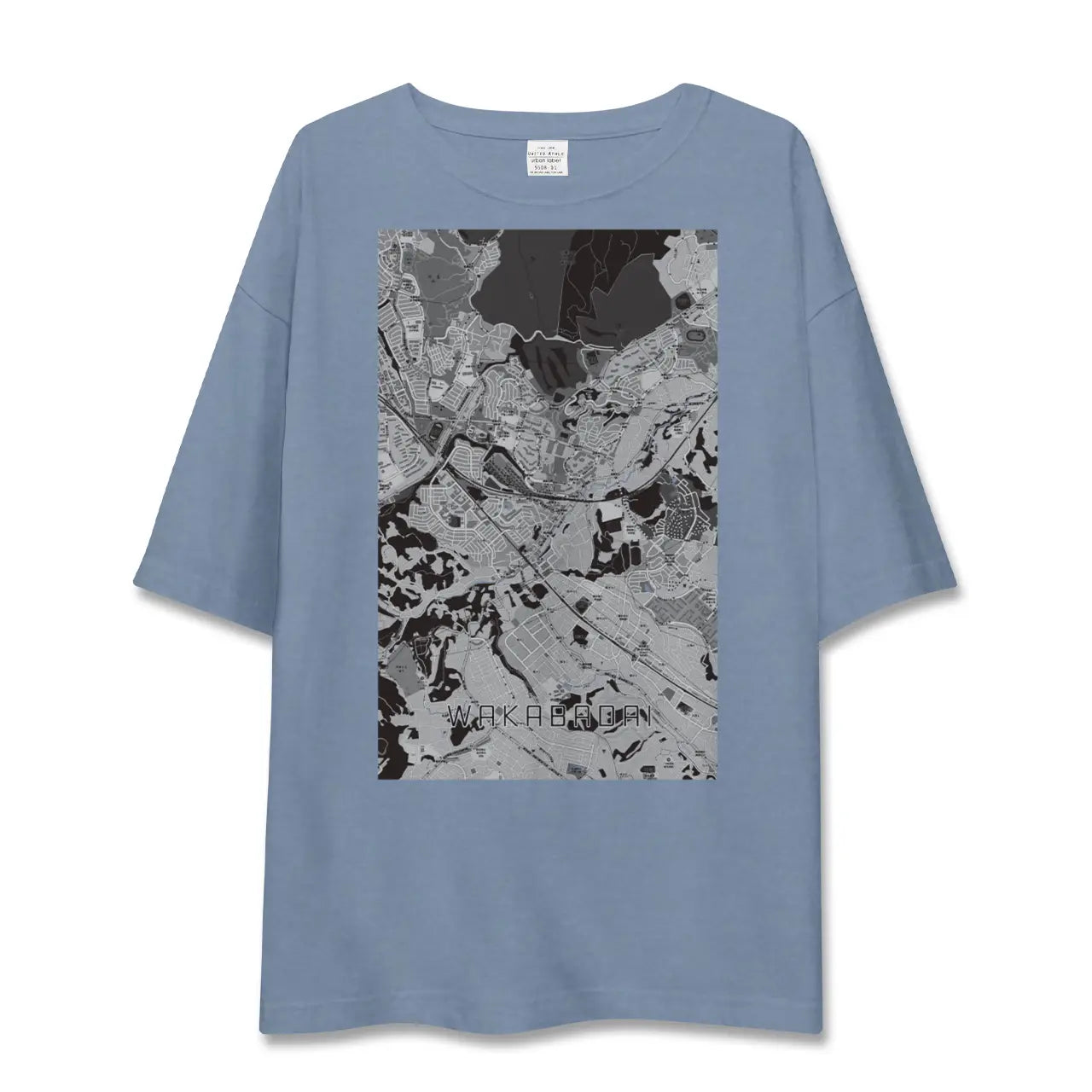 【若葉台(神奈川県)】地図柄ビッグシルエットTシャツ