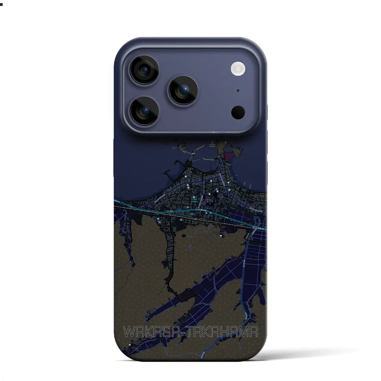 【若狭高浜(福井県)】地図柄iPhoneケース(バックカバータイプ)