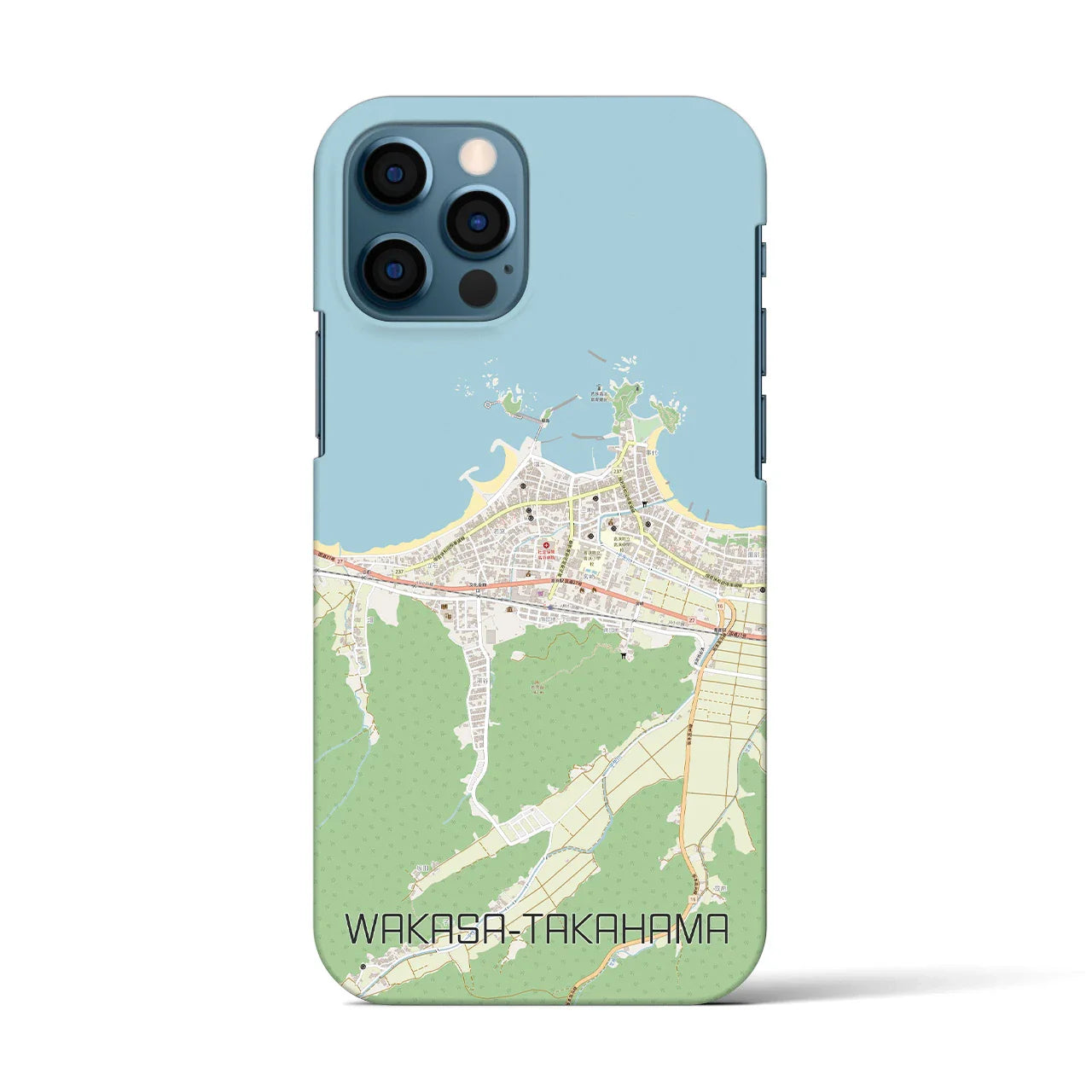 【若狭高浜(福井県)】地図柄iPhoneケース(バックカバータイプ)