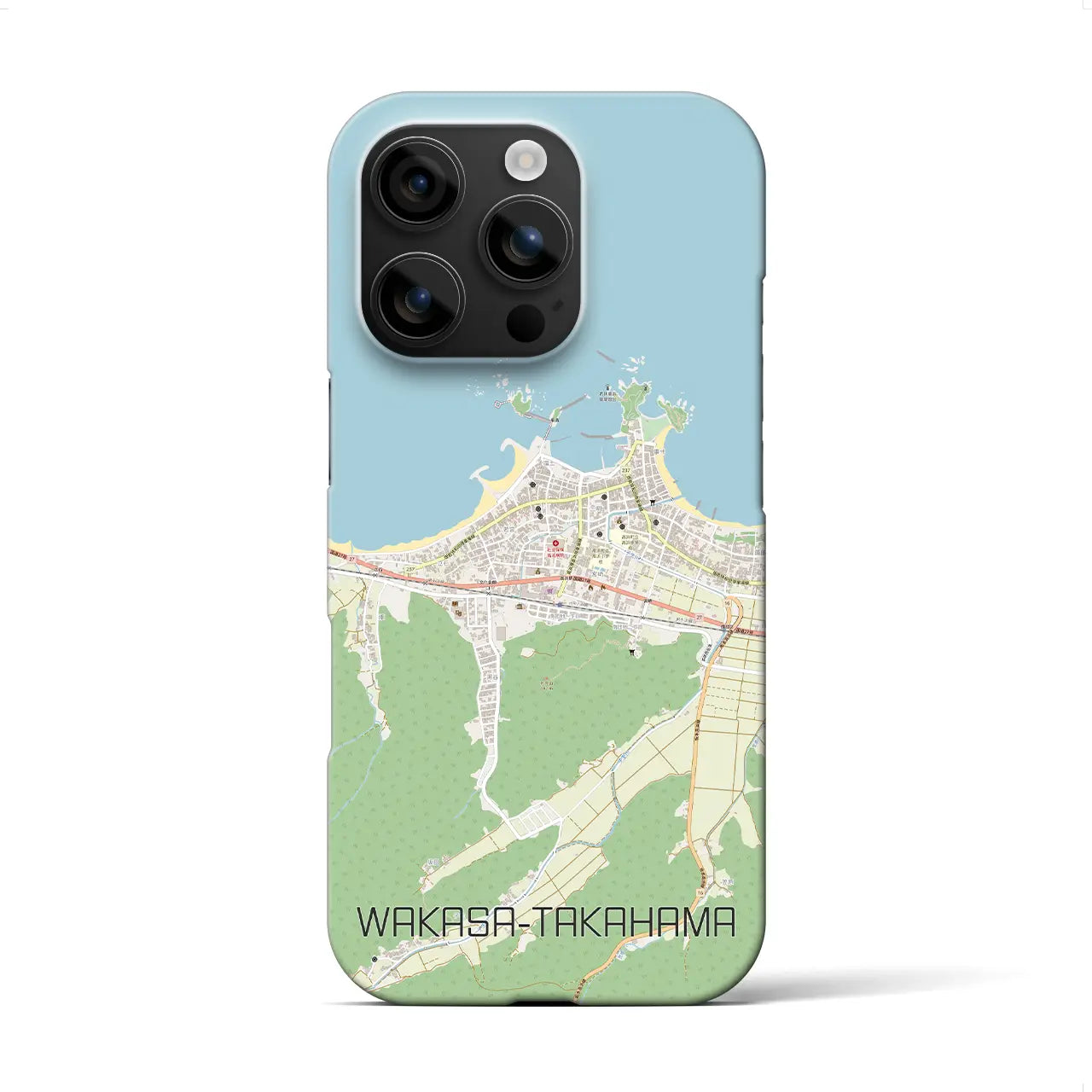 【若狭高浜(福井県)】地図柄iPhoneケース(バックカバータイプ)