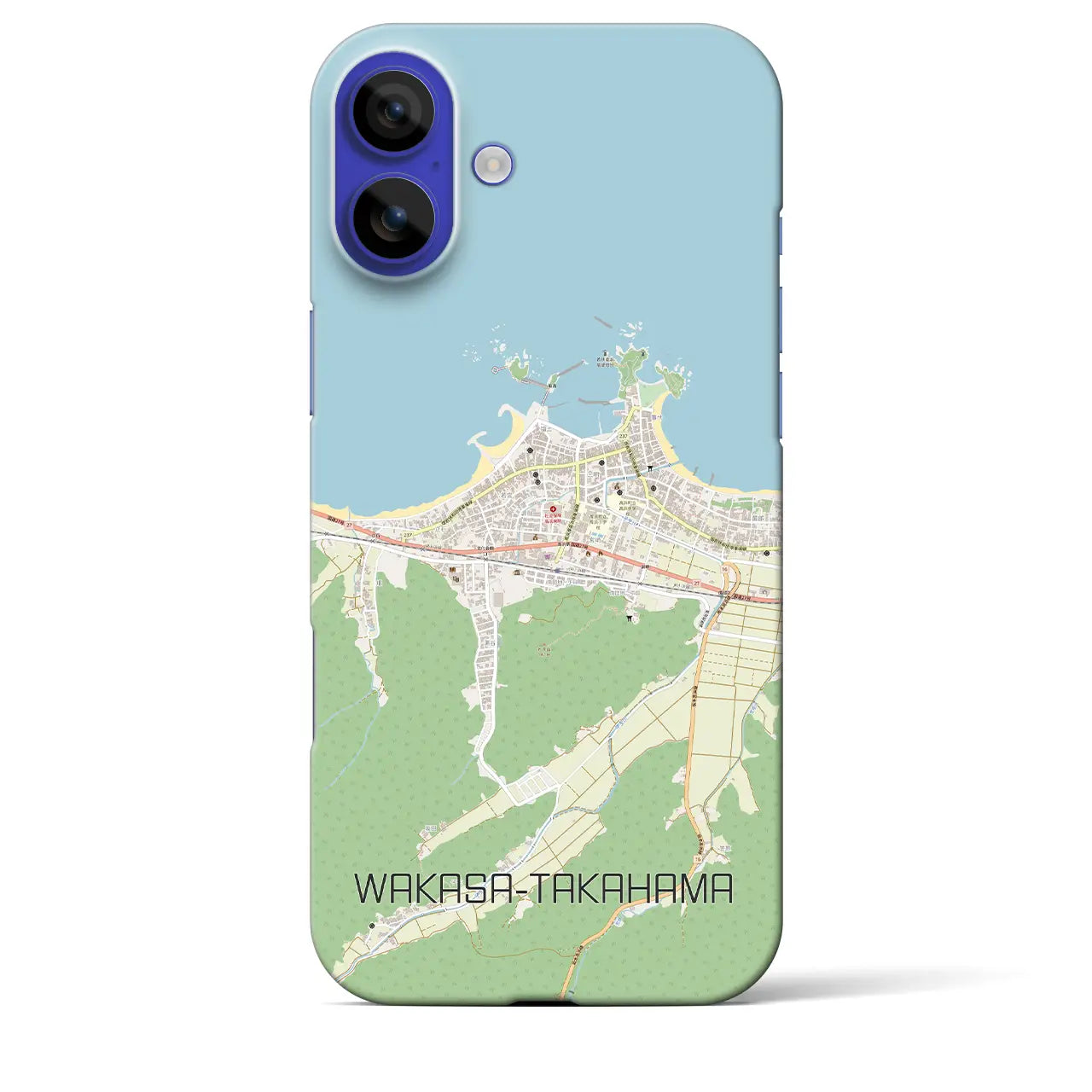 【若狭高浜(福井県)】地図柄iPhoneケース(バックカバータイプ)ナチュラル・iPhone 16 Pro Max 用