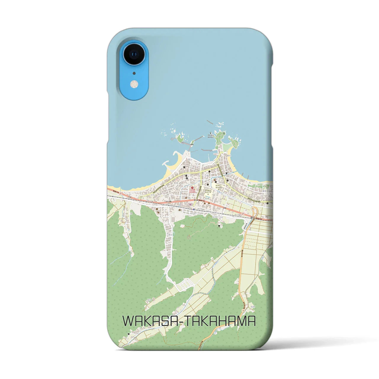 【若狭高浜(福井県)】地図柄iPhoneケース(バックカバータイプ)