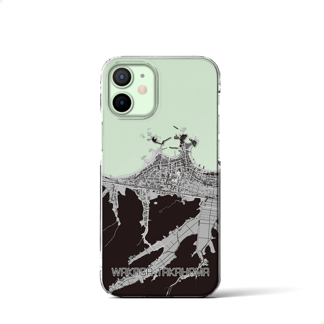 【若狭高浜(福井県)】地図柄iPhoneケース(クリアタイプ)