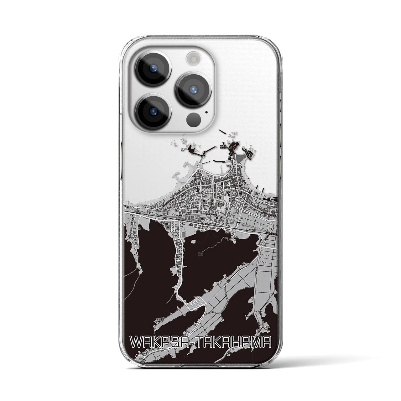 【若狭高浜(福井県)】地図柄iPhoneケース(クリアタイプ)