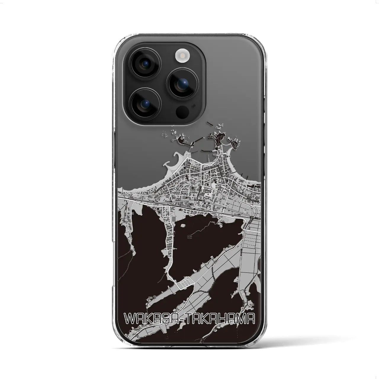 【若狭高浜(福井県)】地図柄iPhoneケース(クリアタイプ)