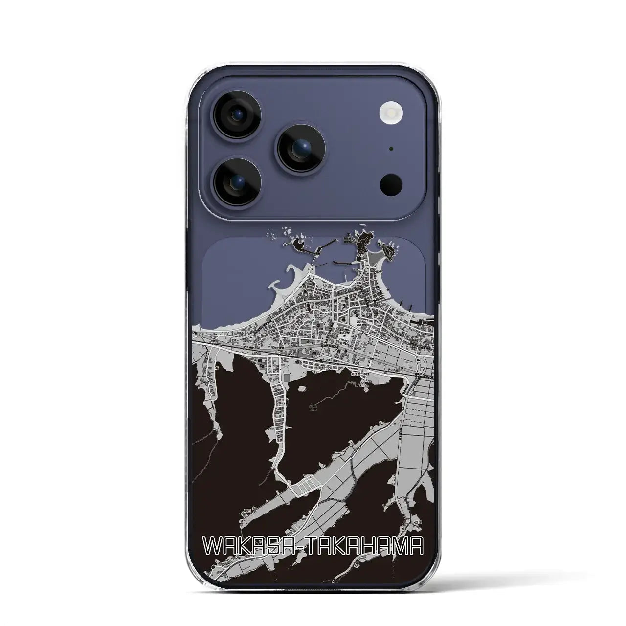 【若狭高浜(福井県)】地図柄iPhoneケース(クリアタイプ)