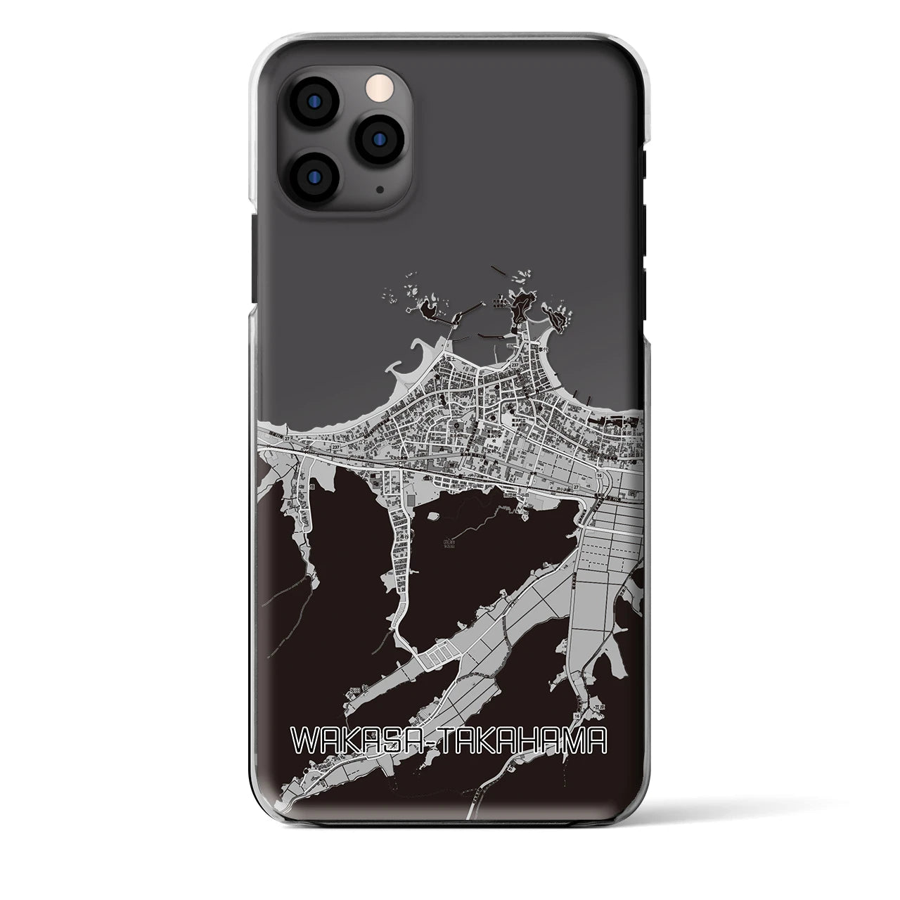 【若狭高浜(福井県)】地図柄iPhoneケース(クリアタイプ)