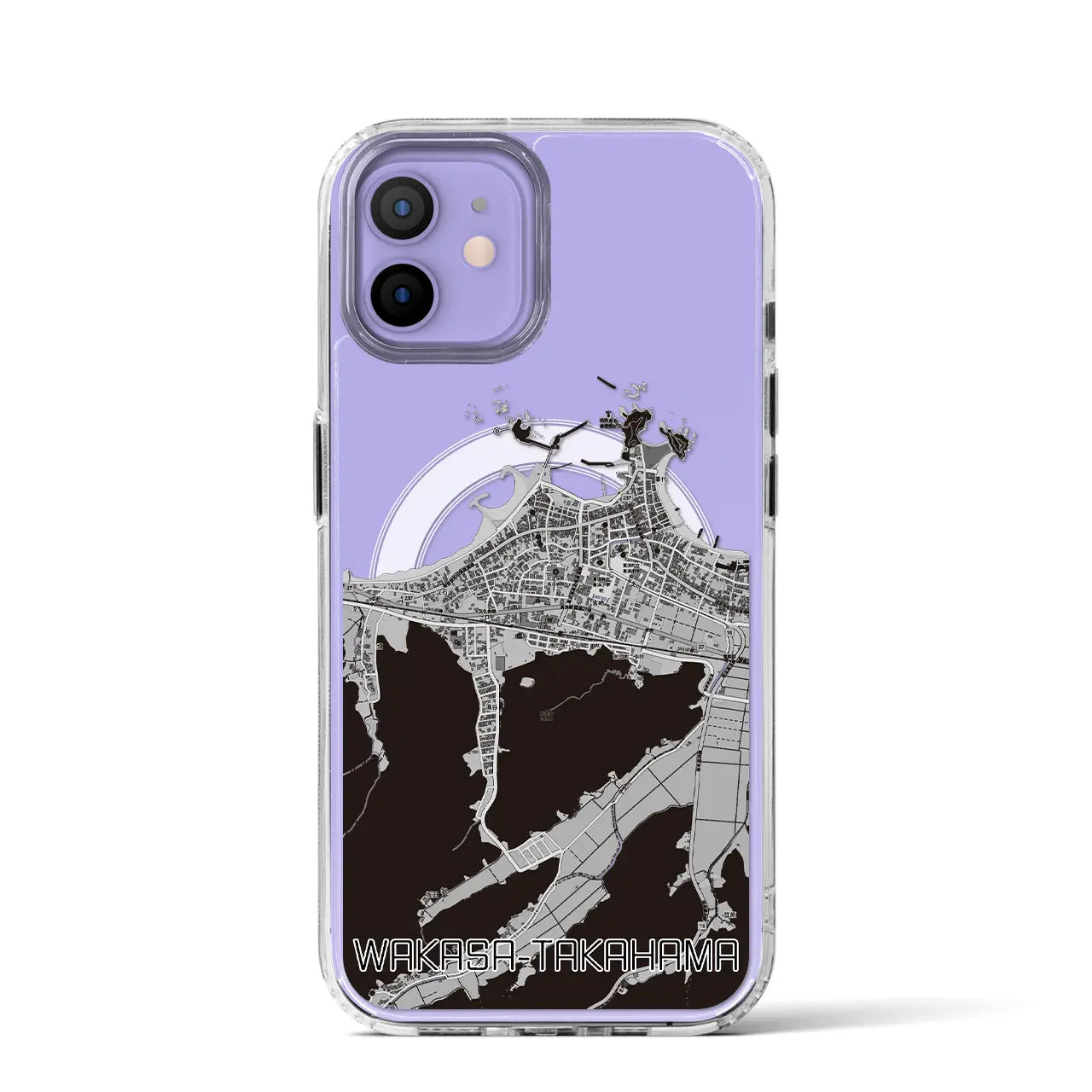【若狭高浜(福井県)】地図柄iPhoneケース(MagSafeタイプ)
