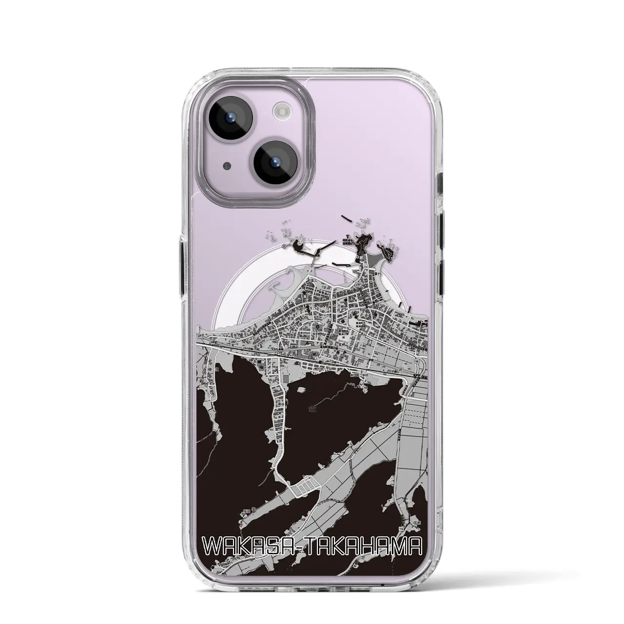 【若狭高浜(福井県)】地図柄iPhoneケース(MagSafeタイプ)