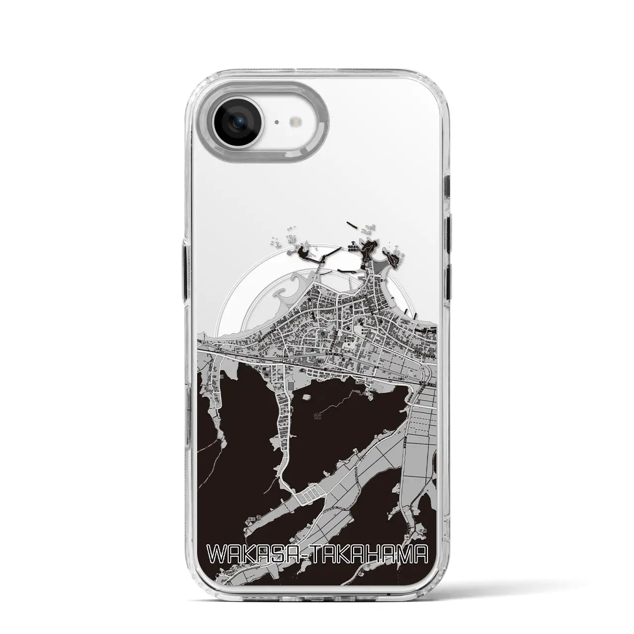 【若狭高浜(福井県)】地図柄iPhoneケース(MagSafeタイプ)