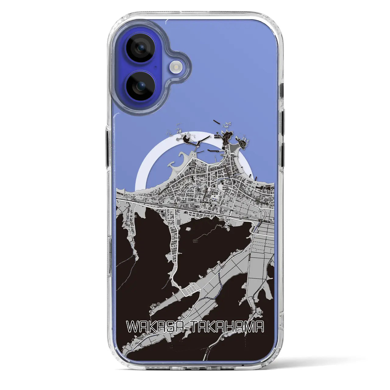 【若狭高浜(福井県)】地図柄iPhoneケース(MagSafeタイプ)