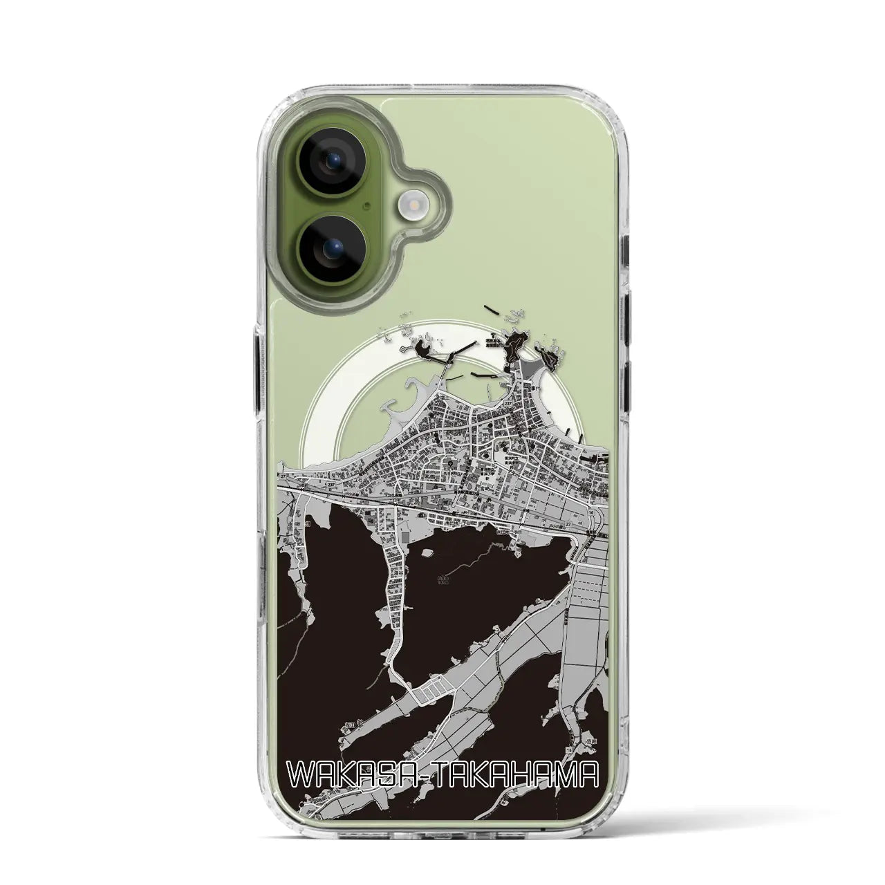 【若狭高浜(福井県)】地図柄iPhoneケース(MagSafeタイプ)