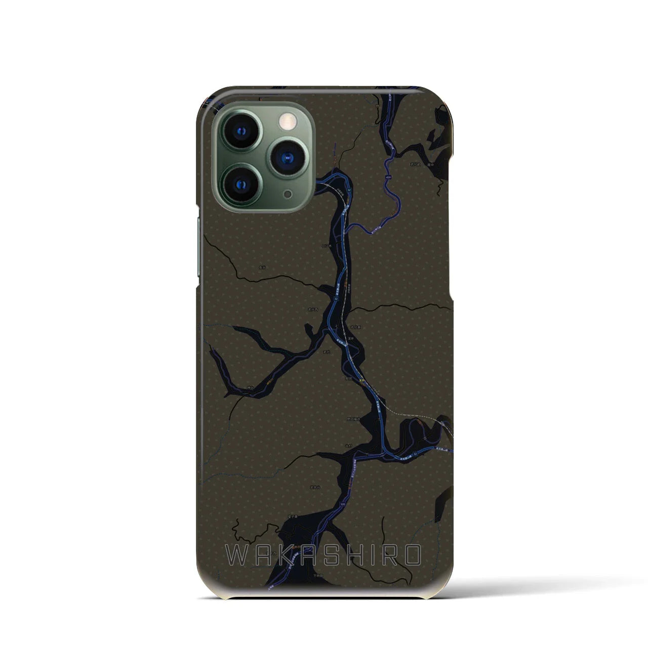 【若代(岡山県)】地図柄iPhoneケース(バックカバータイプ)