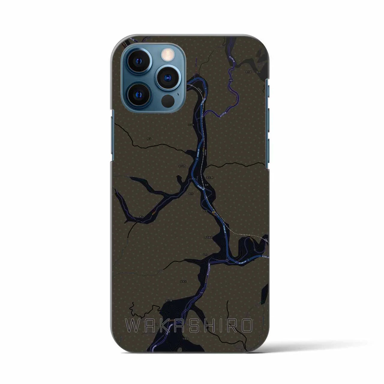 【若代(岡山県)】地図柄iPhoneケース(バックカバータイプ)