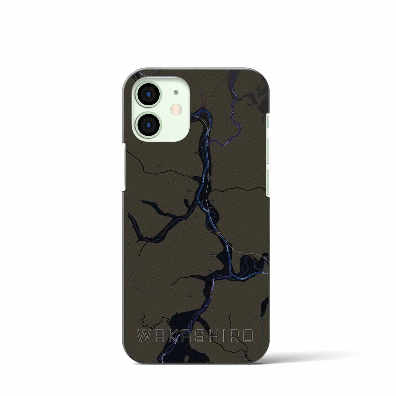 【若代(岡山県)】地図柄iPhoneケース(バックカバータイプ)