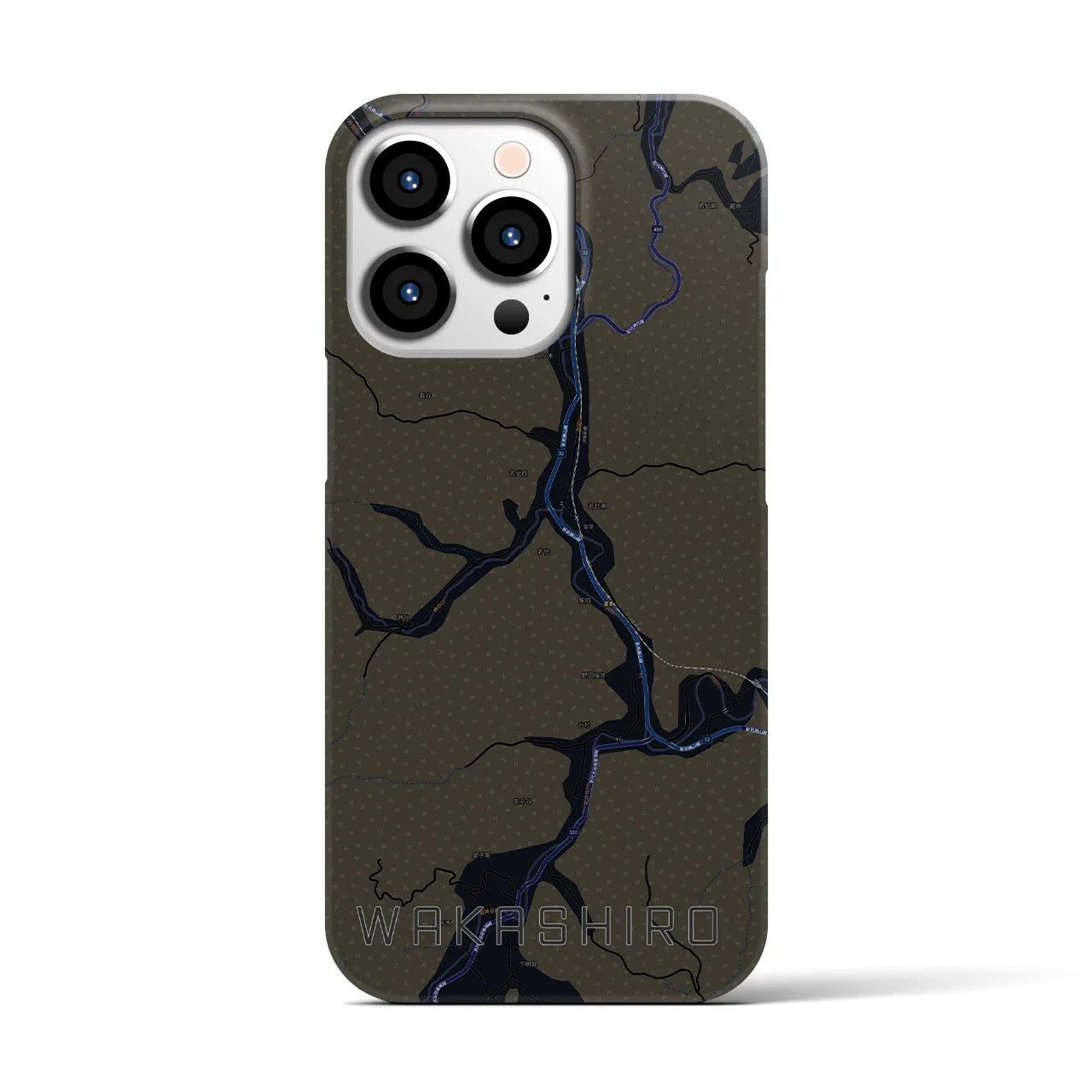 【若代(岡山県)】地図柄iPhoneケース(バックカバータイプ)