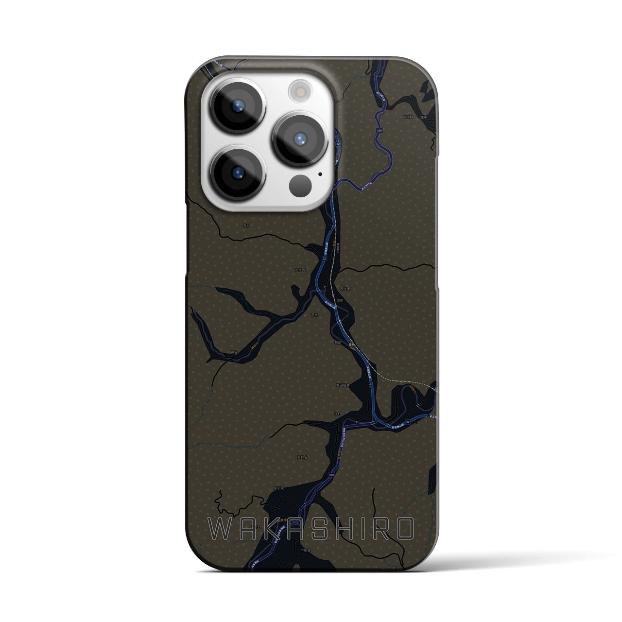 【若代(岡山県)】地図柄iPhoneケース(バックカバータイプ)