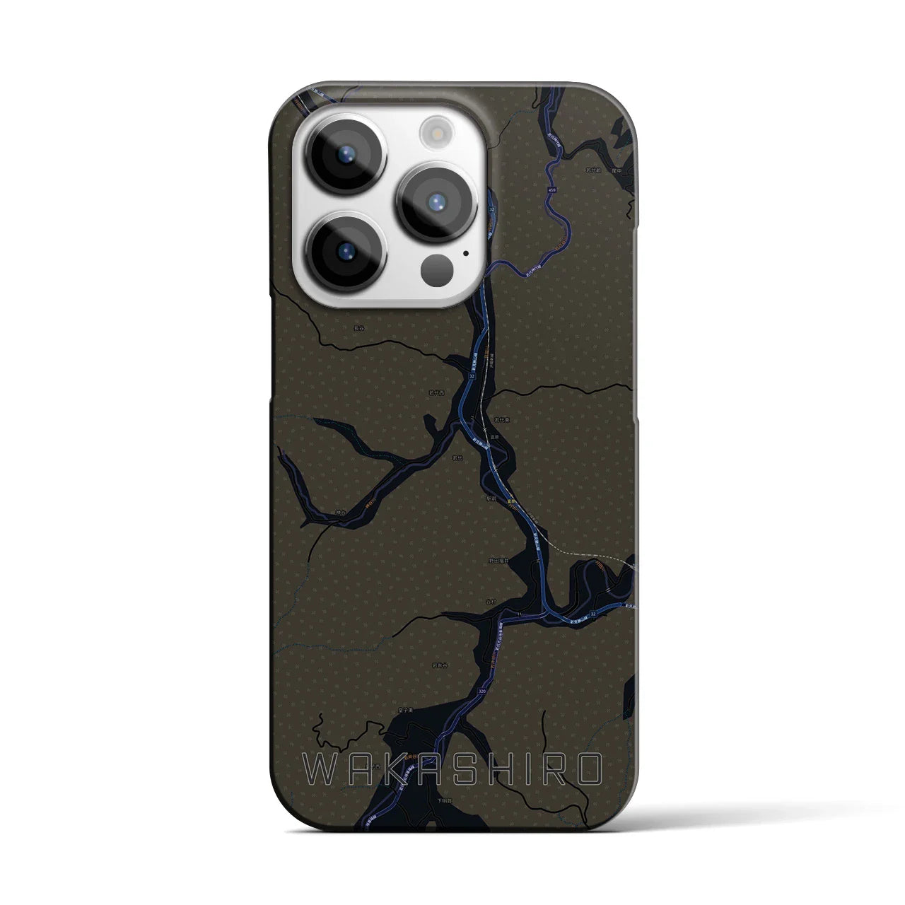 【若代(岡山県)】地図柄iPhoneケース(バックカバータイプ)