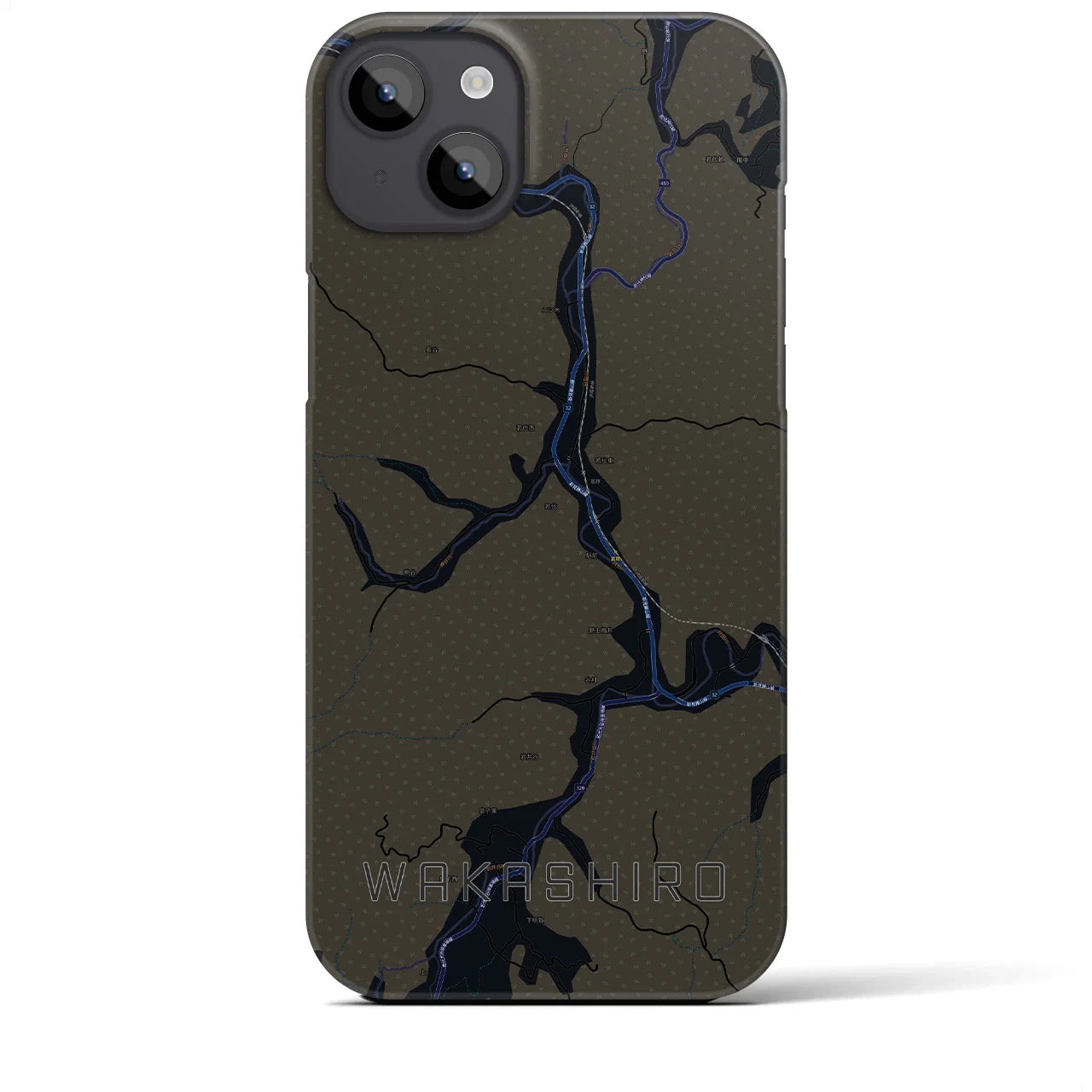 【若代(岡山県)】地図柄iPhoneケース(バックカバータイプ)