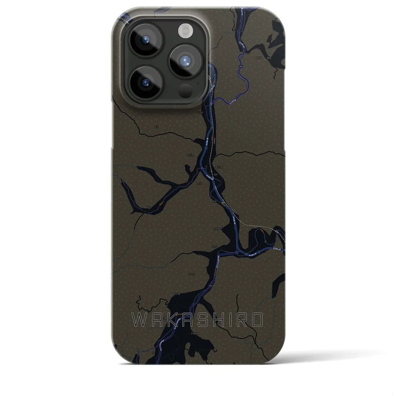 【若代(岡山県)】地図柄iPhoneケース(バックカバータイプ)