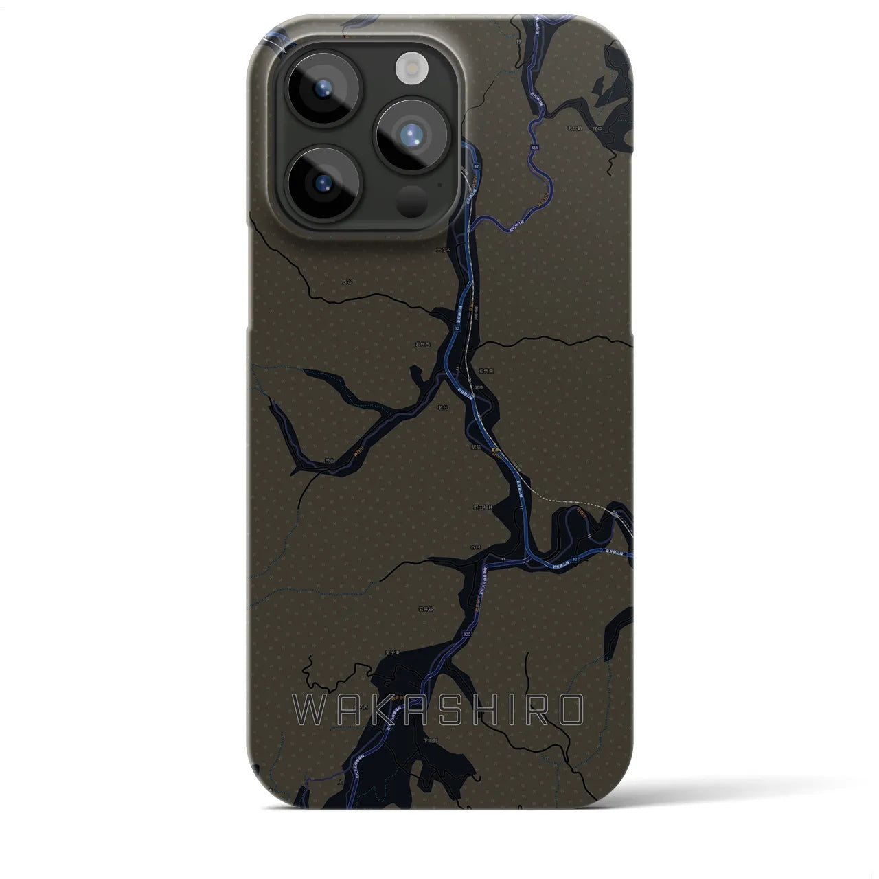 【若代(岡山県)】地図柄iPhoneケース(バックカバータイプ)