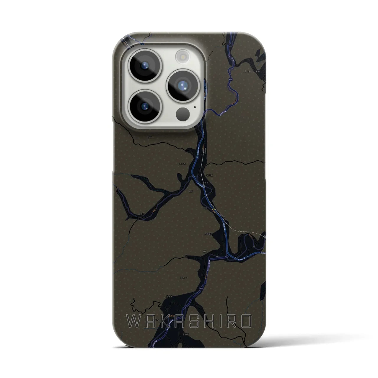 【若代(岡山県)】地図柄iPhoneケース(バックカバータイプ)