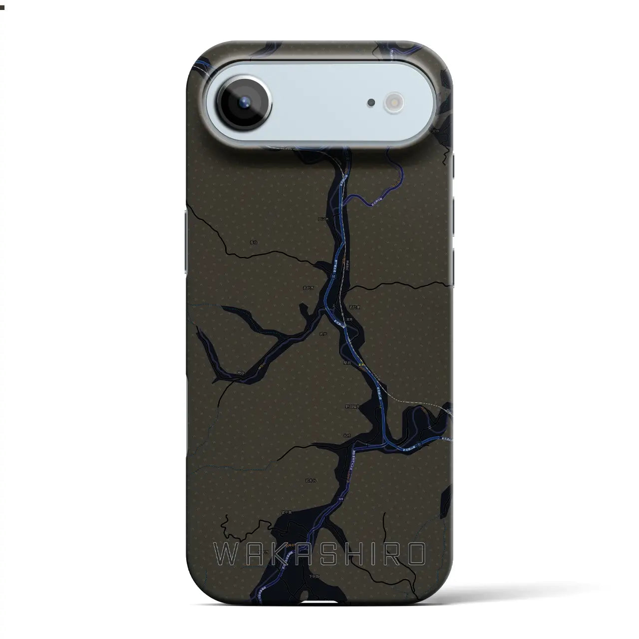 【若代(岡山県)】地図柄iPhoneケース(バックカバータイプ)