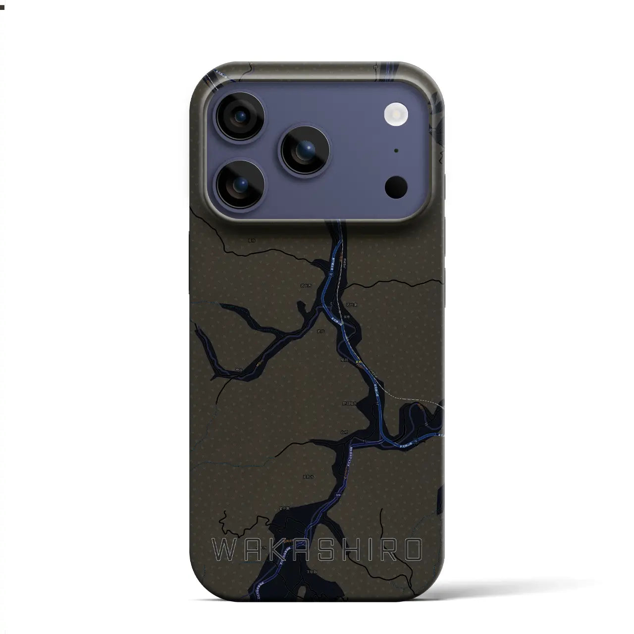【若代(岡山県)】地図柄iPhoneケース(バックカバータイプ)