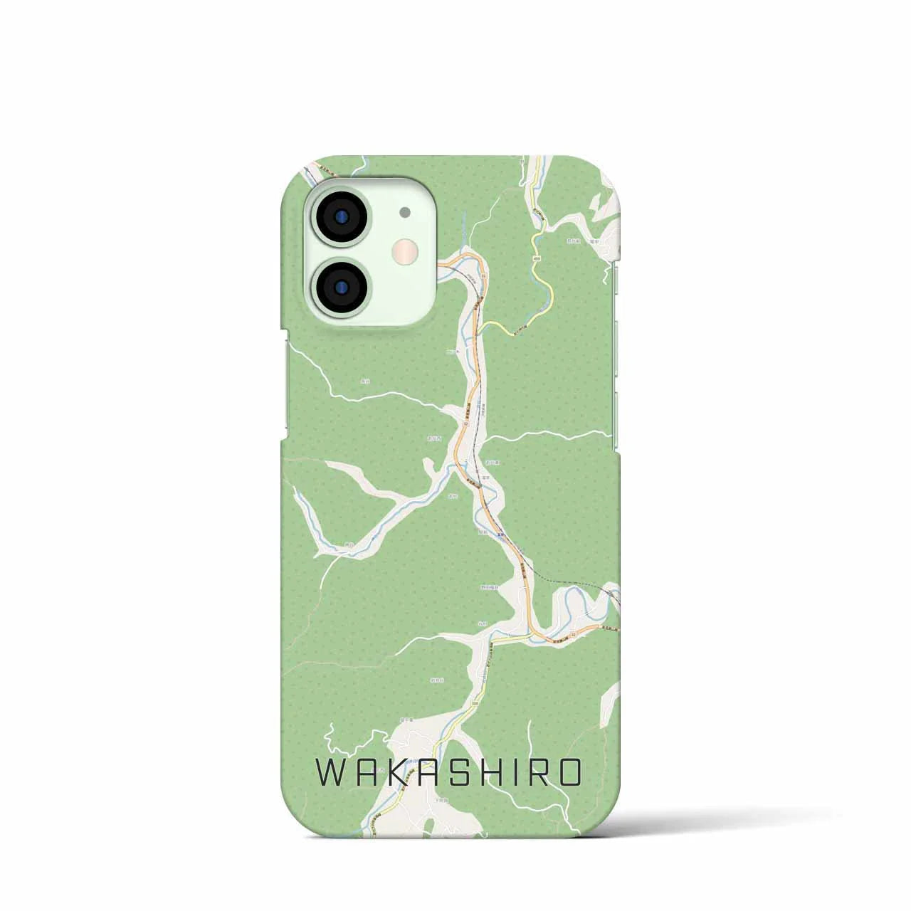 【若代(岡山県)】地図柄iPhoneケース(バックカバータイプ)