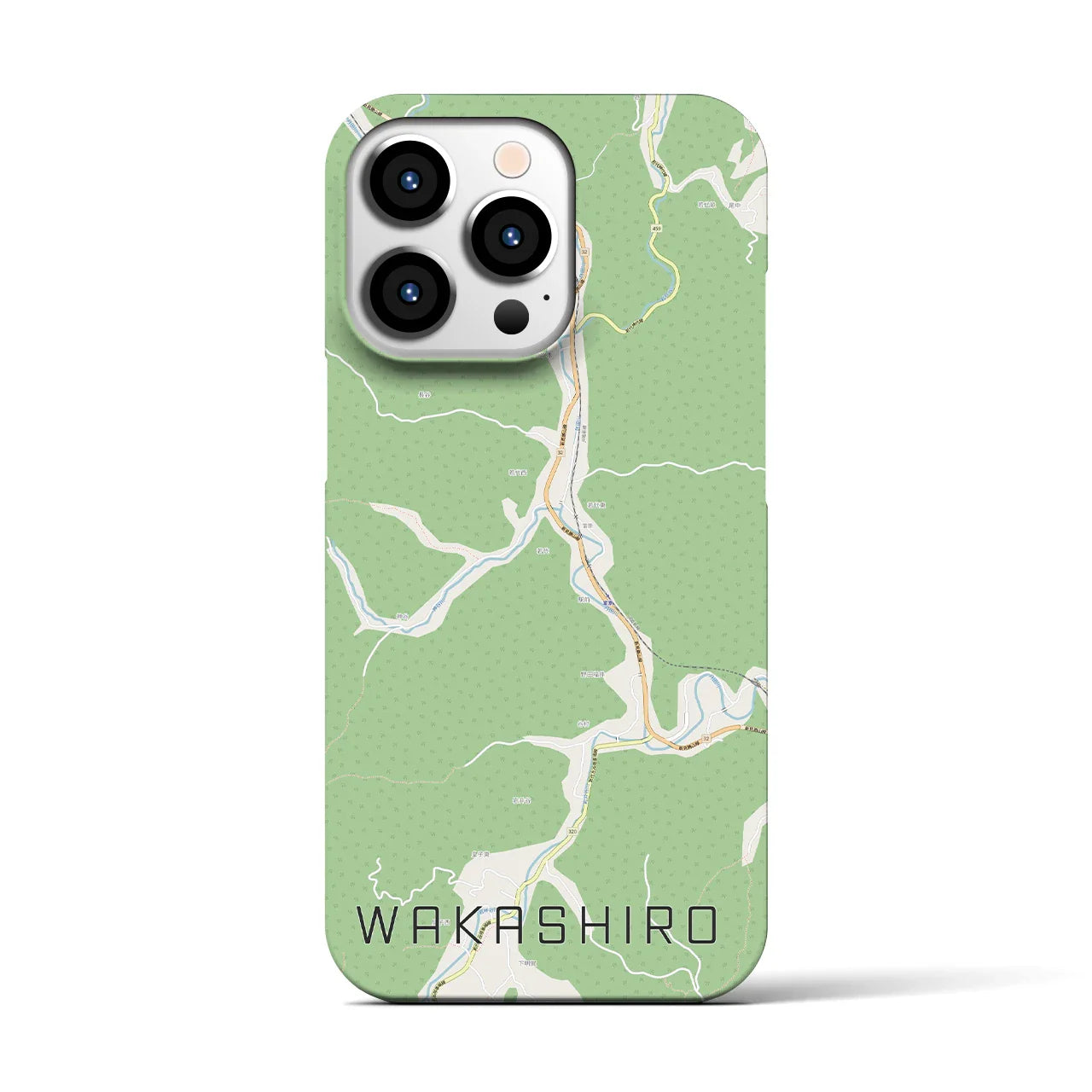 【若代(岡山県)】地図柄iPhoneケース(バックカバータイプ)