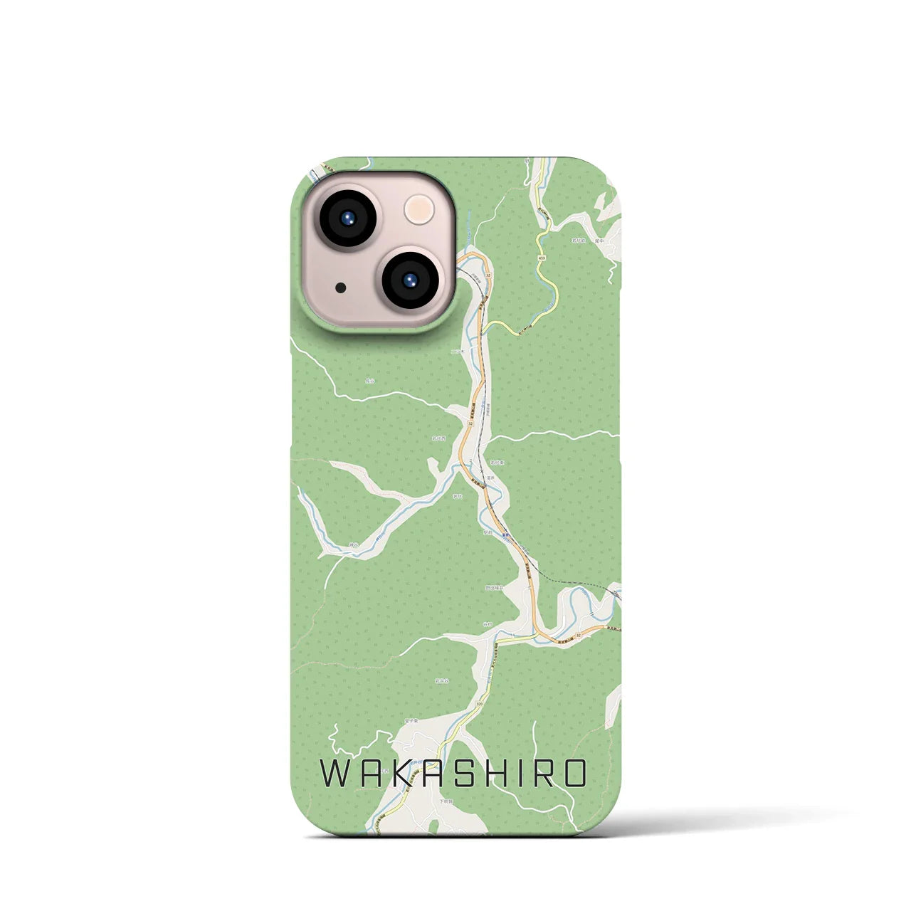 【若代(岡山県)】地図柄iPhoneケース(バックカバータイプ)