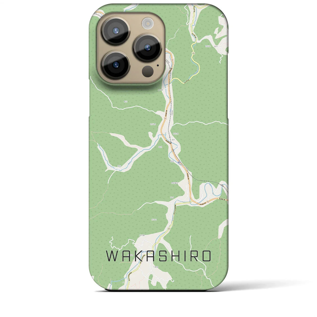 【若代(岡山県)】地図柄iPhoneケース(バックカバータイプ)