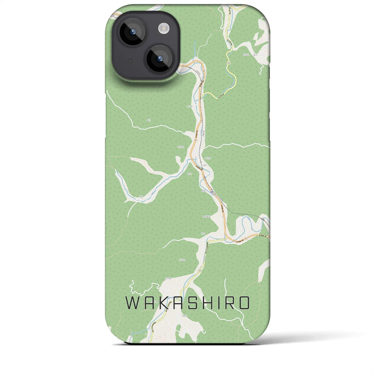 【若代(岡山県)】地図柄iPhoneケース(バックカバータイプ)