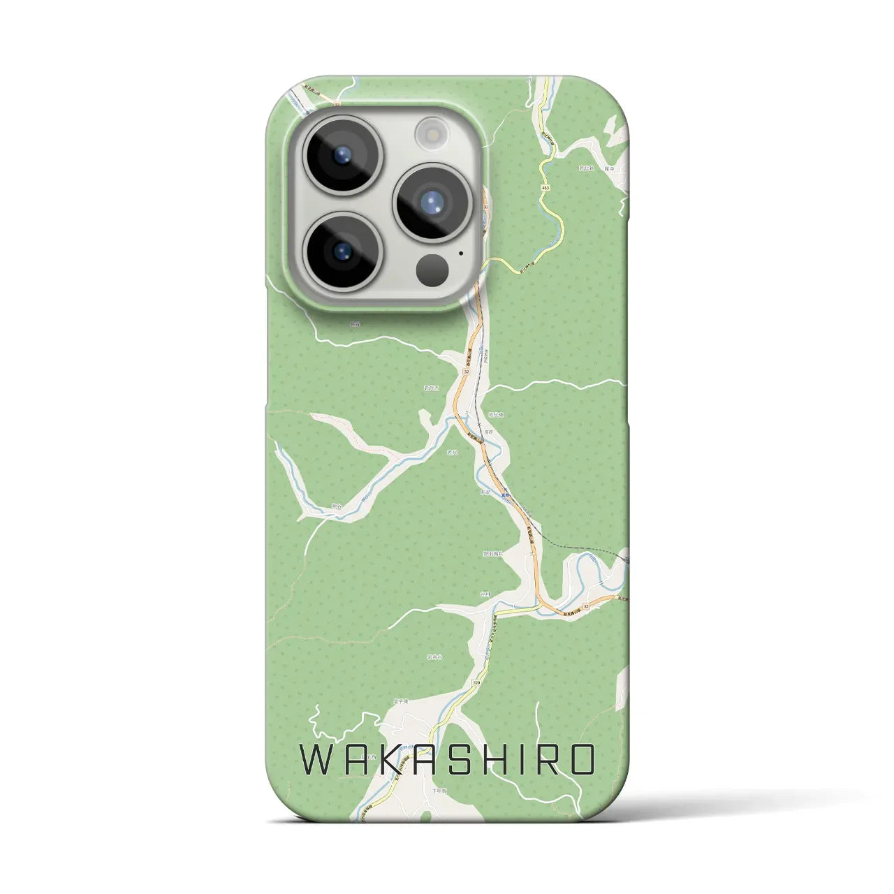 【若代(岡山県)】地図柄iPhoneケース(バックカバータイプ)
