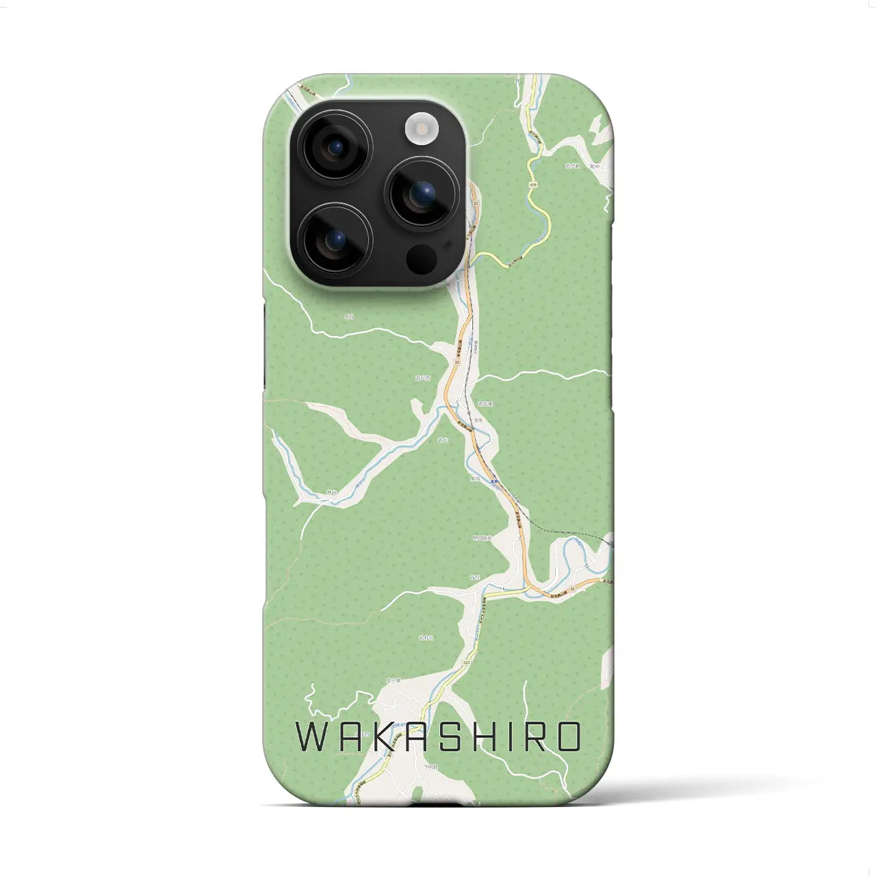 【若代(岡山県)】地図柄iPhoneケース(バックカバータイプ)