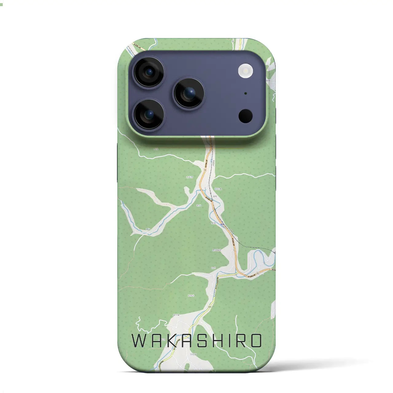 【若代(岡山県)】地図柄iPhoneケース(バックカバータイプ)