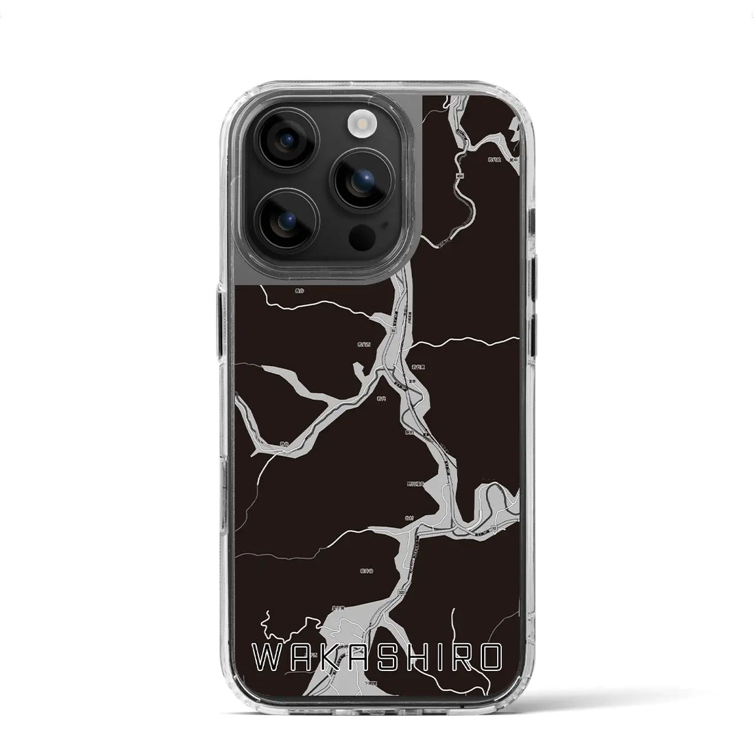 【若代(岡山県)】地図柄iPhoneケース(MagSafeタイプ)