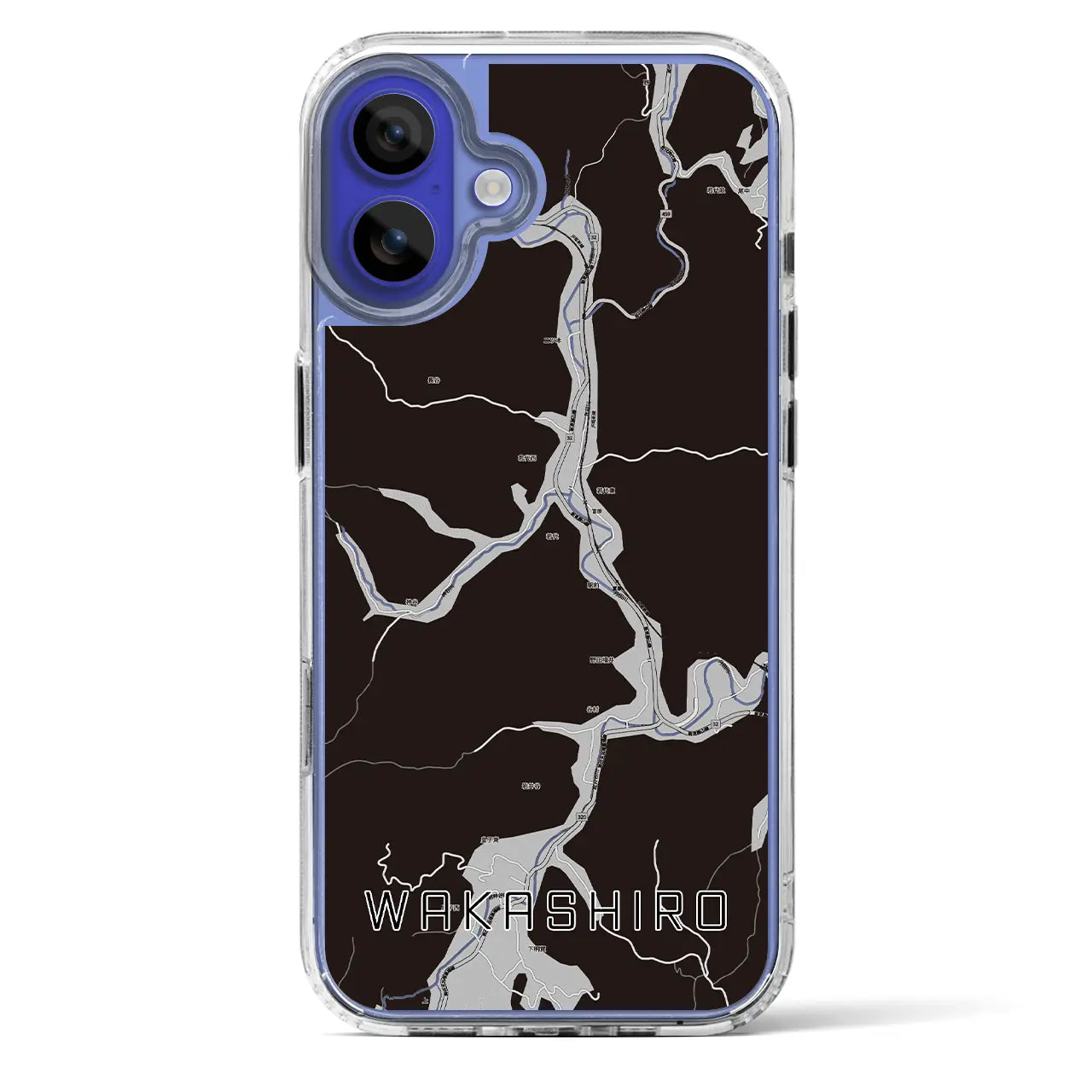【若代(岡山県)】地図柄iPhoneケース(MagSafeタイプ)