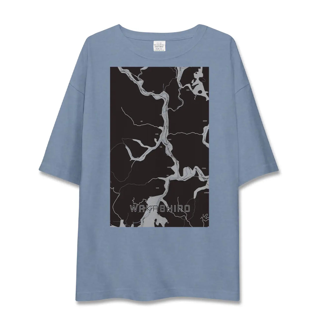 【若代(岡山県)】地図柄ビッグシルエットTシャツ