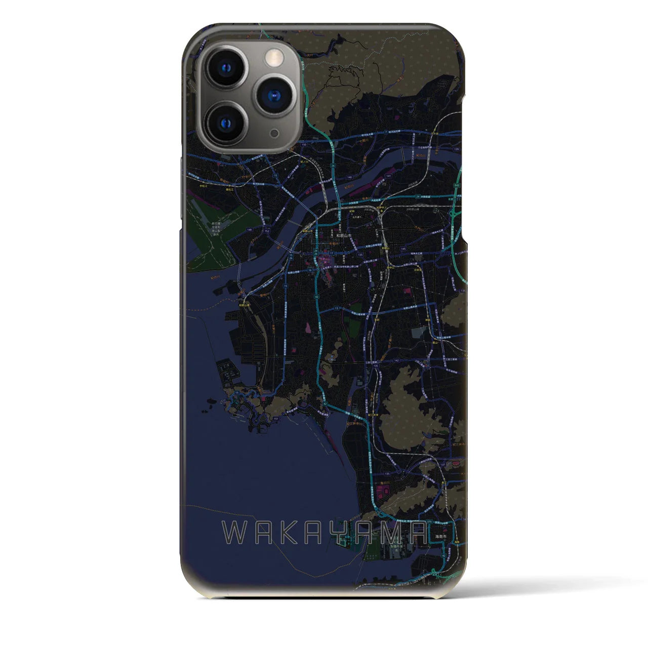 【和歌山(和歌山県)】地図柄iPhoneケース(バックカバータイプ)