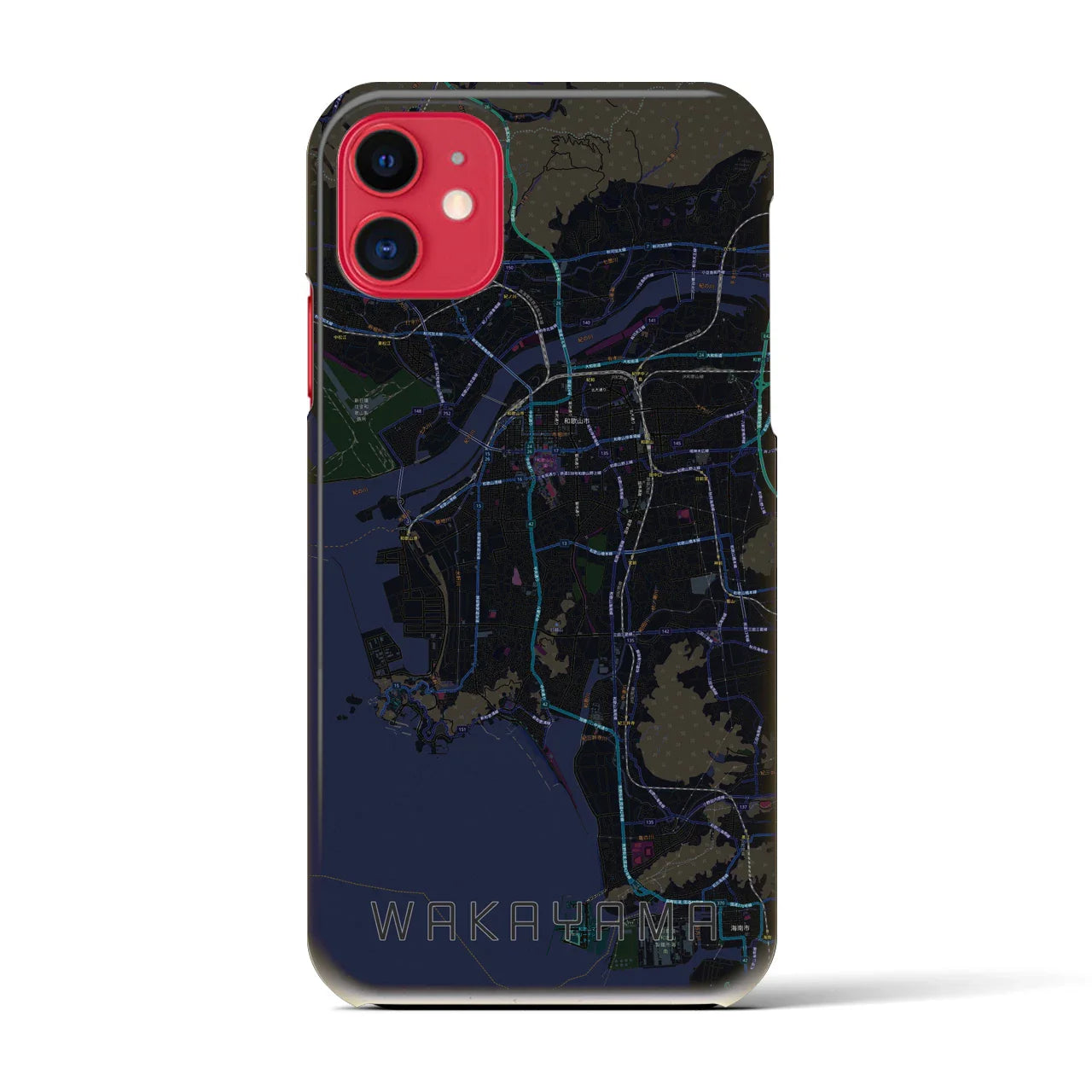 【和歌山(和歌山県)】地図柄iPhoneケース(バックカバータイプ)