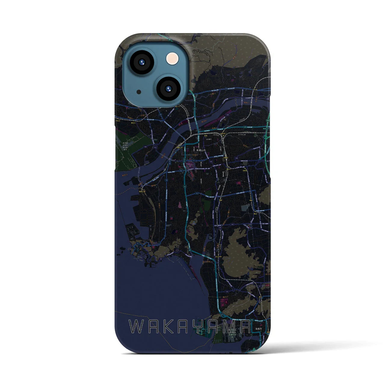 【和歌山(和歌山県)】地図柄iPhoneケース(バックカバータイプ)