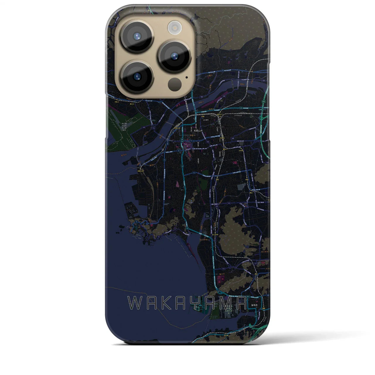 【和歌山(和歌山県)】地図柄iPhoneケース(バックカバータイプ)