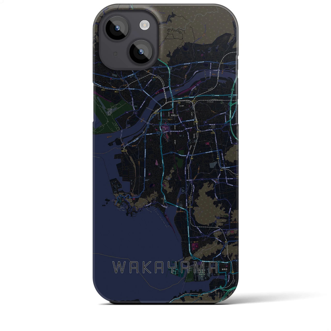 【和歌山(和歌山県)】地図柄iPhoneケース(バックカバータイプ)