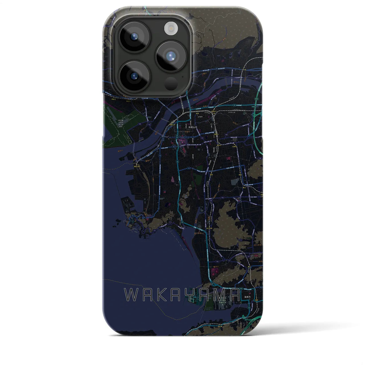 【和歌山(和歌山県)】地図柄iPhoneケース(バックカバータイプ)