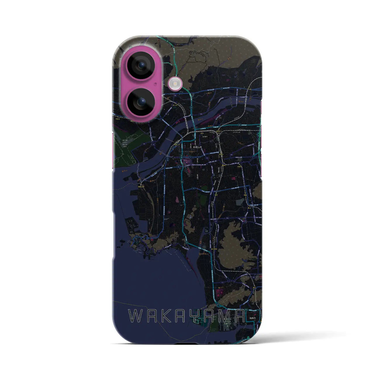 【和歌山(和歌山県)】地図柄iPhoneケース(バックカバータイプ)