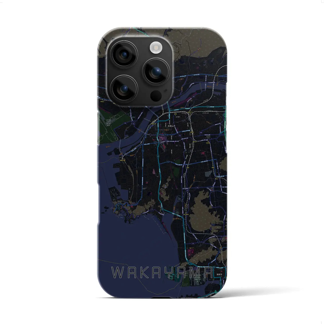 【和歌山(和歌山県)】地図柄iPhoneケース(バックカバータイプ)