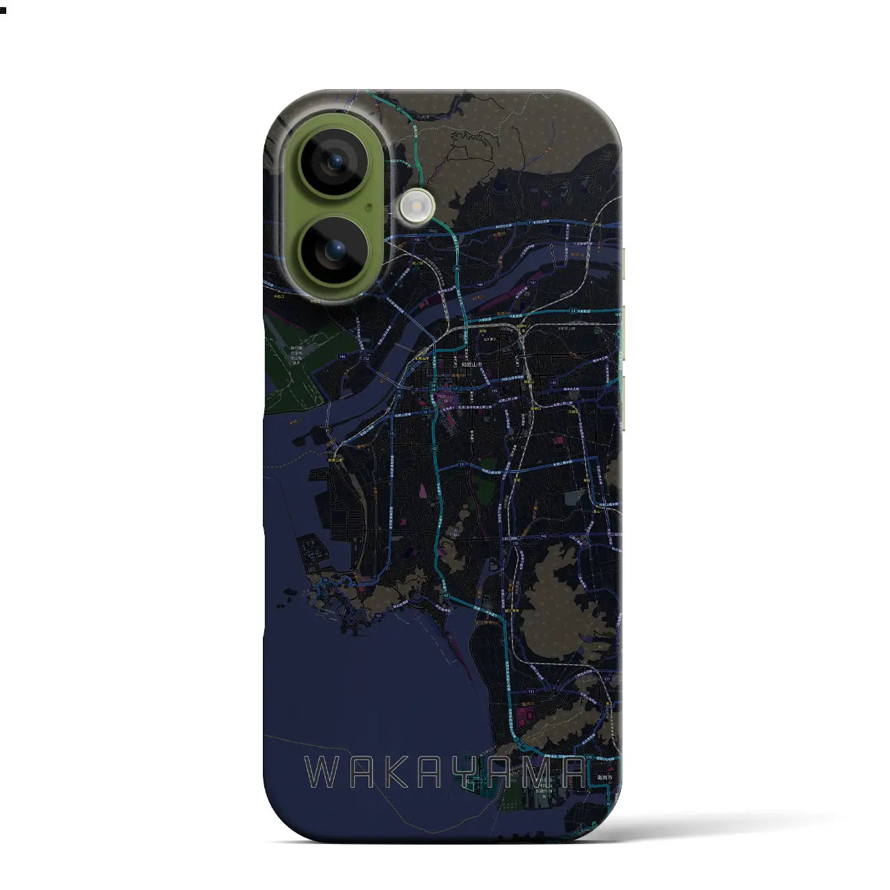 【和歌山(和歌山県)】地図柄iPhoneケース(バックカバータイプ)