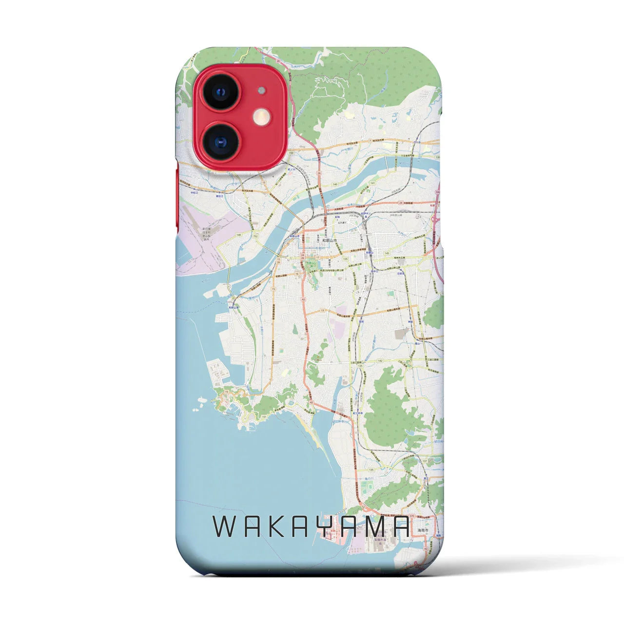 【和歌山(和歌山県)】地図柄iPhoneケース(バックカバータイプ)